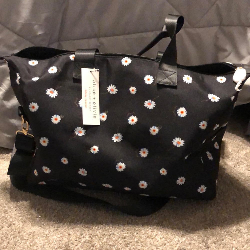 Alice and Olivia daisy duffel bag